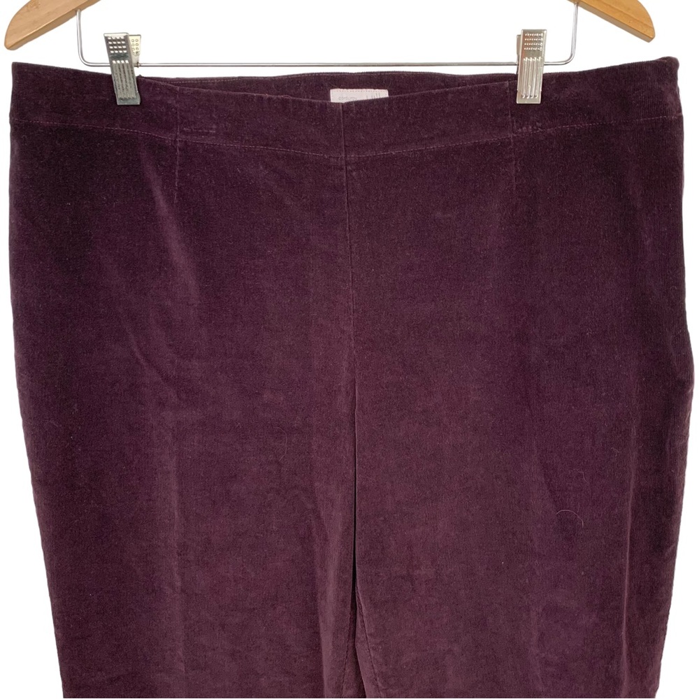 J.Jill Corduroy Stretch Purple Straight Leg Jeans 16
